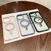 Acrylic Wireless Charge Phone Case For iPhone 16 15 14 13 12 11 Pro Max Plus For Magsafe Transparent Magnetic Hard Cover 4