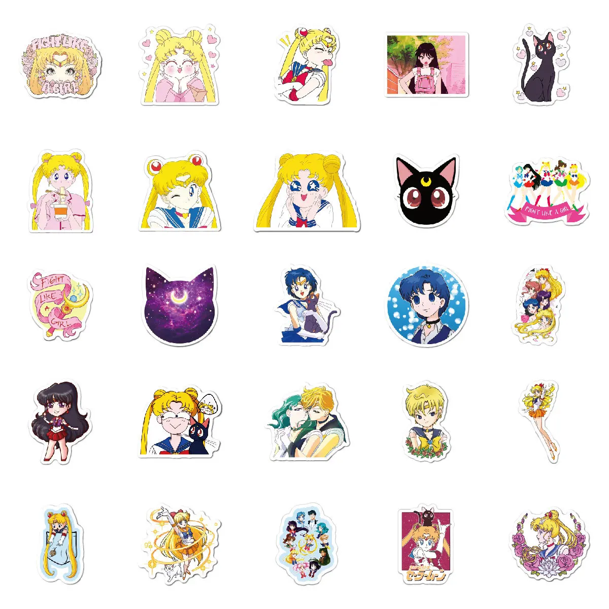 Sailor Moon Cute Stickers | Sailor Moon Notebooks | Skateboard Stickers -  100pcs - Aliexpress