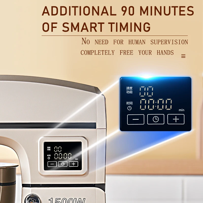 SUNATUR Electric Kitchen Blender Machine: Stand Mixer with Planetary Beater Automatic Mix Support for Dough Efficient Processor 4