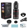 18/36/64X Magnification Mobile Phone Camera Lens, Clip-On Zoom Monocular Telescope Telephoto Lens for Camping Hunting and Sports 1