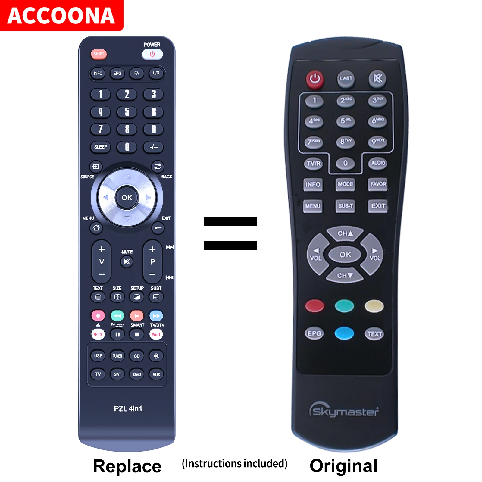 

Replacement Remote Control Fits FOR Skymaster DX7 DX8 DT44 NEW-