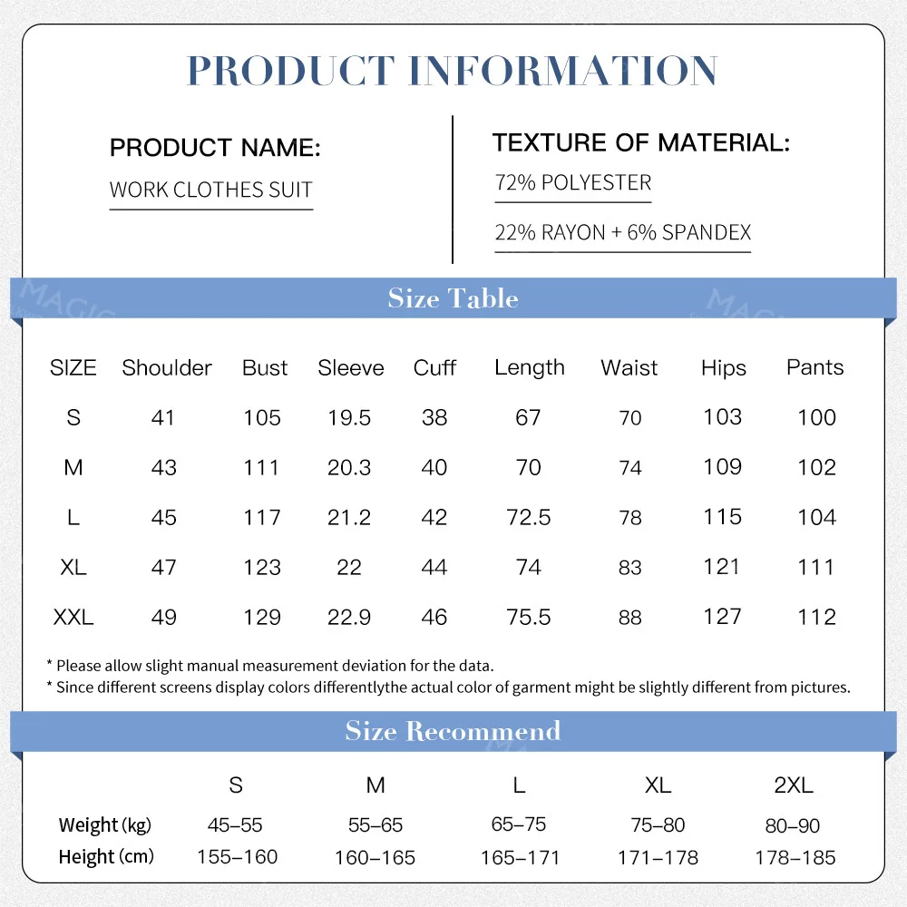 Nursing Scrubs Uniforms Unisex Jogger Set Spandex Medical Hospital Scrubs Uniform Pet Grooming Veterinary Work Clothes medical uniform