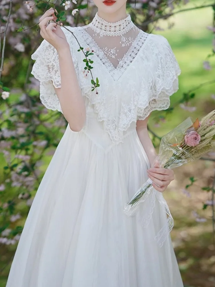 女性のためのヴィンテージの夏のウェディングドレス,上質な