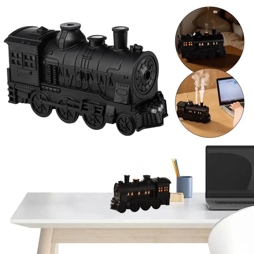 Mini Train Shape Essential Oil Diffuser with Light Cool Mist Air Humidifier Aromatherapy Diffuser for Home Office Bedroom