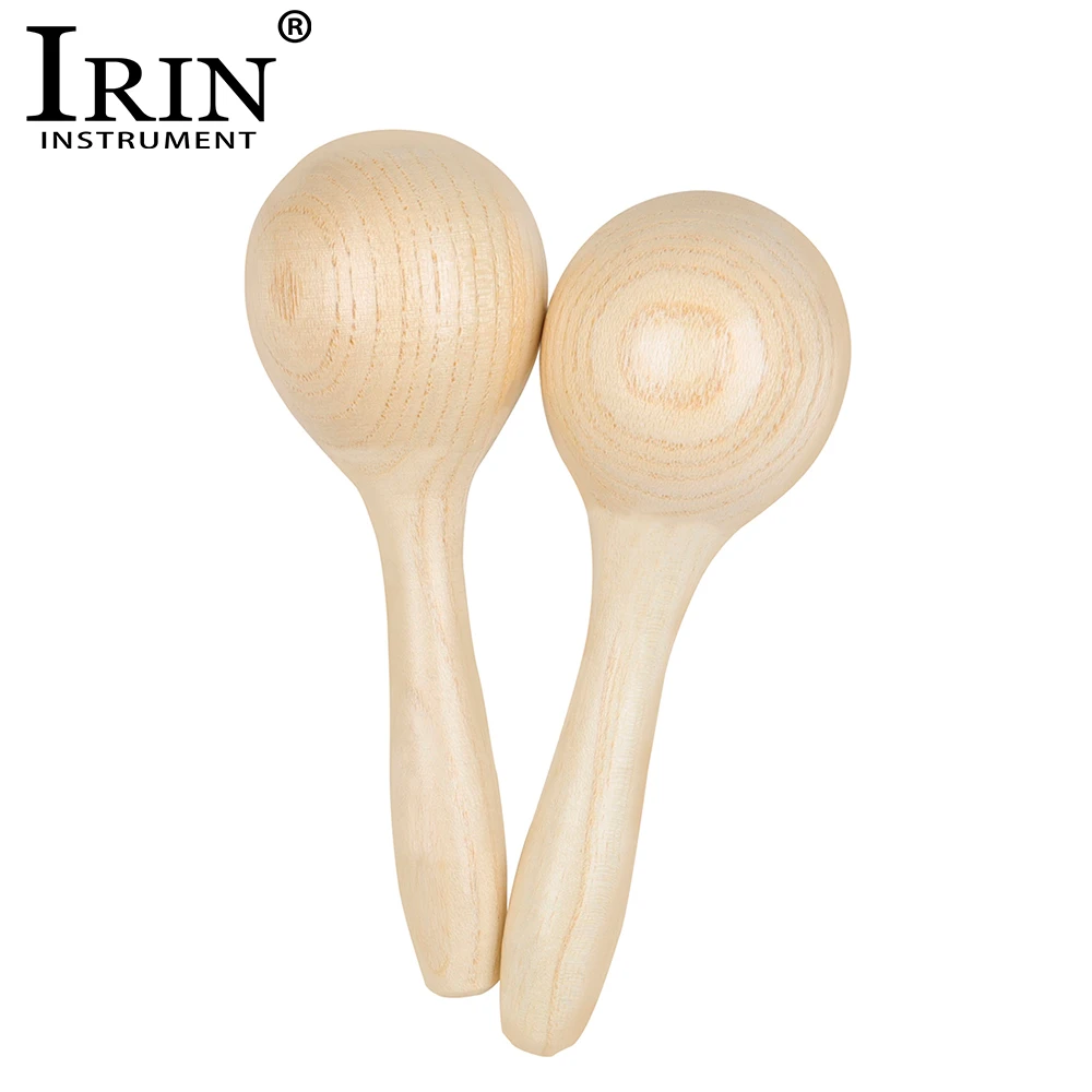 Spruce wood Maraca Baby Toys Early Education Toy for Children's Music Enlightenment Children Orff Percussion Instruments wooden maraca toys