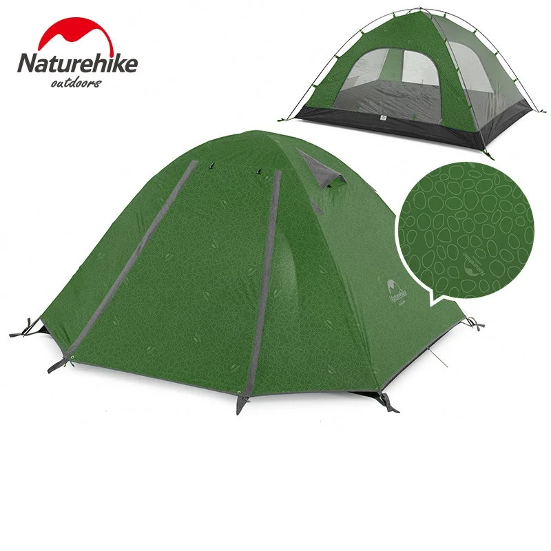 

Naturehike P Series Camping Tent Ultralight 2 3 4 Persons Outdoor UPF50+ Family Tent double layer wind rain proof Beach Tent