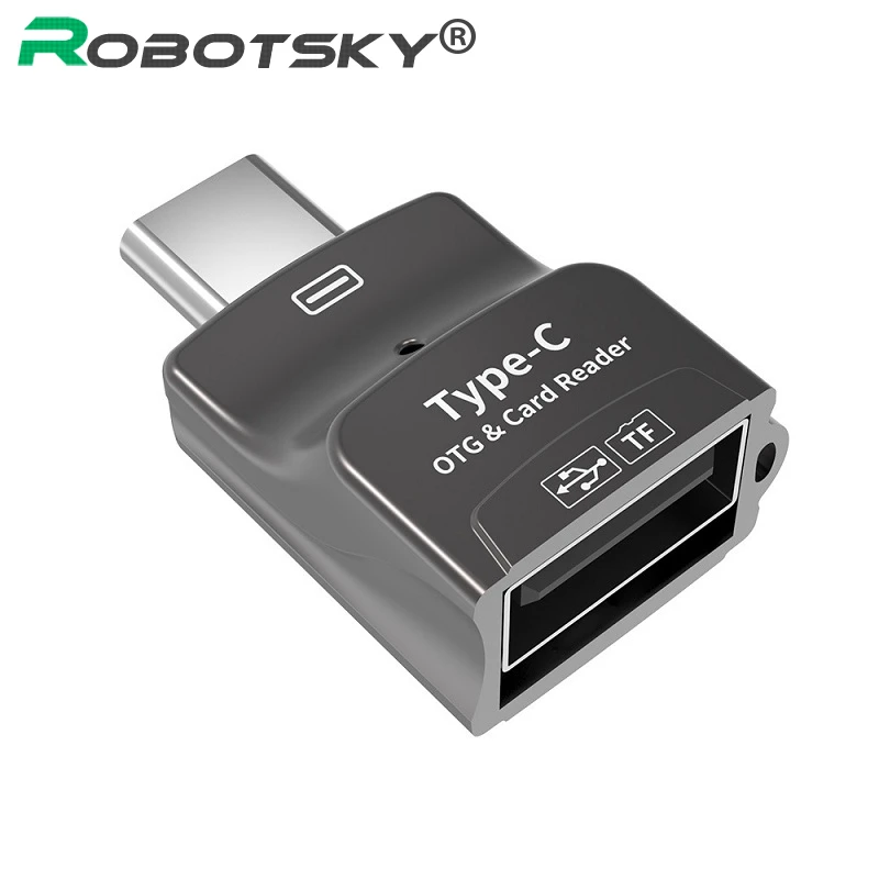 type c to iphone converter Portable USB 2.0 Type C Card Reader USB-C TF Micro SD OTG Adapter Type-C Memory Card Reader For Samsung Macbook Huawei LeTV usb phone converter