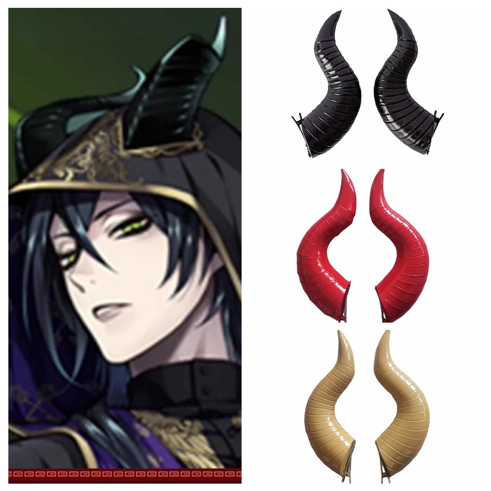 Cosplay Accessories Hair Clips Devil Horn for Halloween Costume Horn Prop Headwear Anime