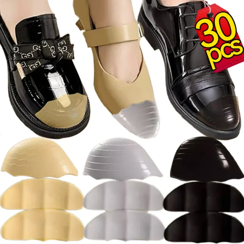 2/30Pcs Soft Toe Pad PU Foam Reduce Shoe Size Reusable Toe Sponge Filler Inserts for Shoes Foot Brace Pads Unisex Shoe Inserts