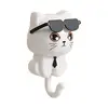 Cartoon Cat Hook Self Adhesive Dormitory Bedroom Door Hangers Hooks Key Umbrella Towel Cap Coat Rack home storage tool ﻿ 2