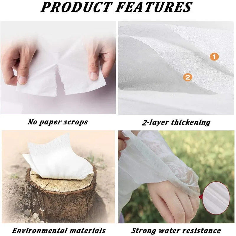 Disposable Face Towel Car Tissue Refill Facial Tissues Paper Refill For Vehicle Home Bathroom Usage