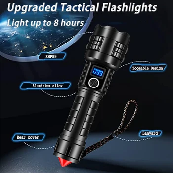Rechargeable LED Flashlights High Lumens Tactical Flashlights Super Bright High Powered Flash Light for Emergencies, Camping 2