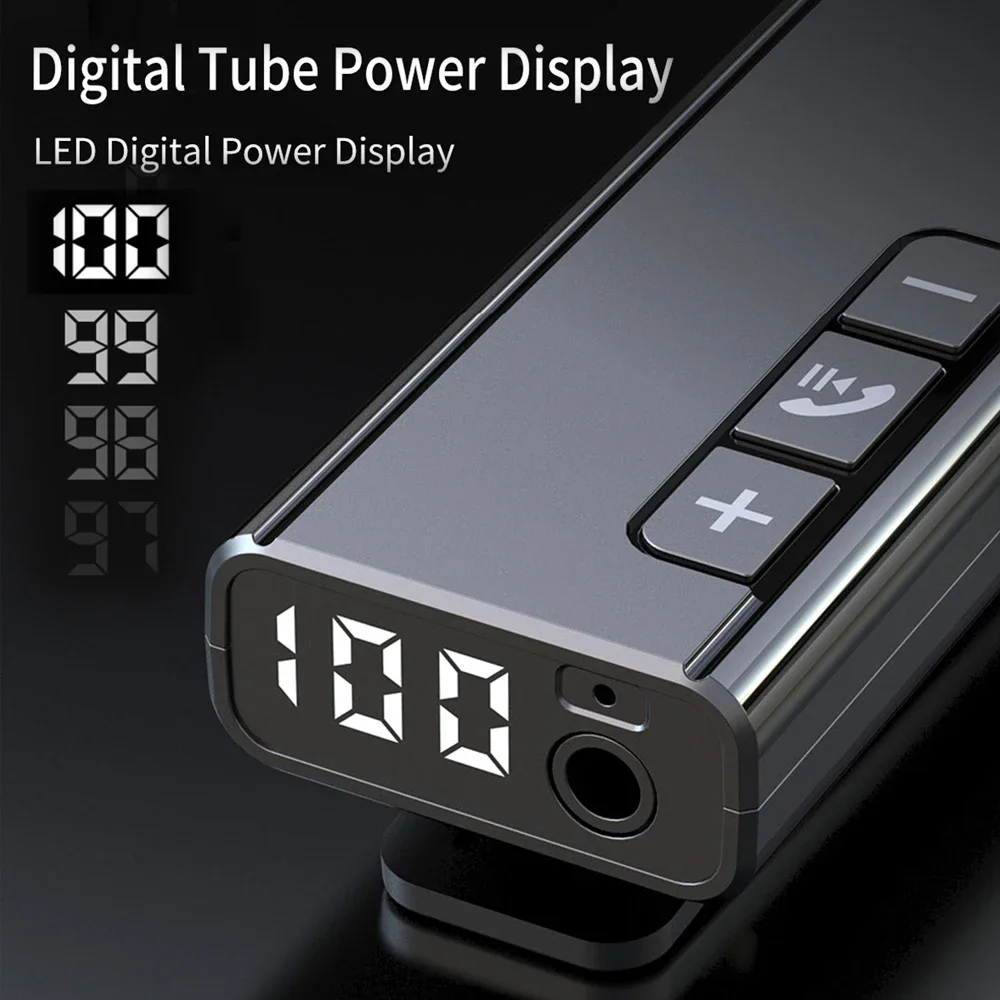 Bluetooth Adapter Wireless Car Bluetooth Receiver 3.5mm Auxiliary Digital Display Audio Receiver for TF Card