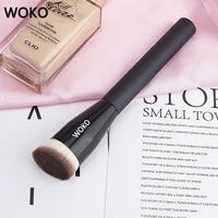 Flat Top Foundation Makeup Brushes Flat Angled Synthetic Hair Face Contour Foundation Liquid Cream Bronzer Buffing Makeup Tool 1