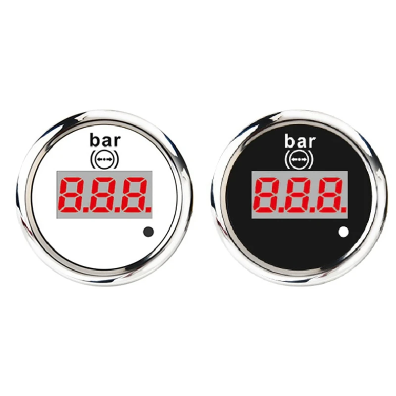 

Цифровой манометр из нержавеющей стали, 52 мм, 0-10 бар