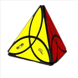 Pyramid Magic Speed Cube Puzzle Toy (Clover Black)