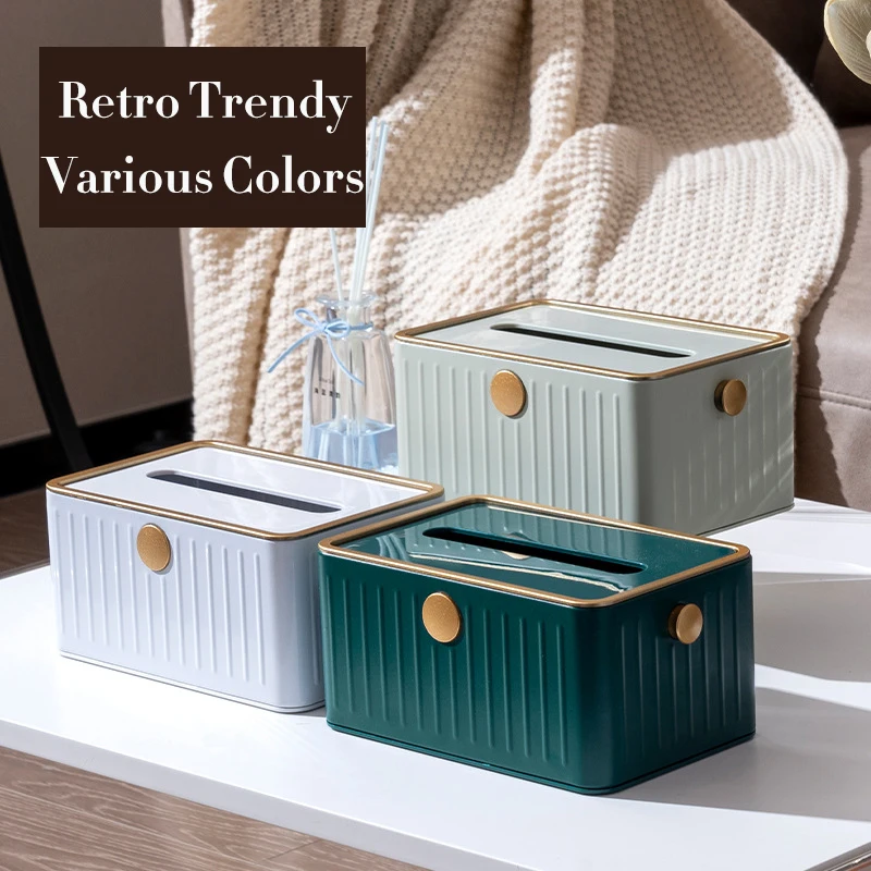 

Light Luxury Simple Tissue Box Bathroom Stainless Steel Toilet Paper Box Wall-Mounted Free Punch Toilet Paper Rack Dispenser