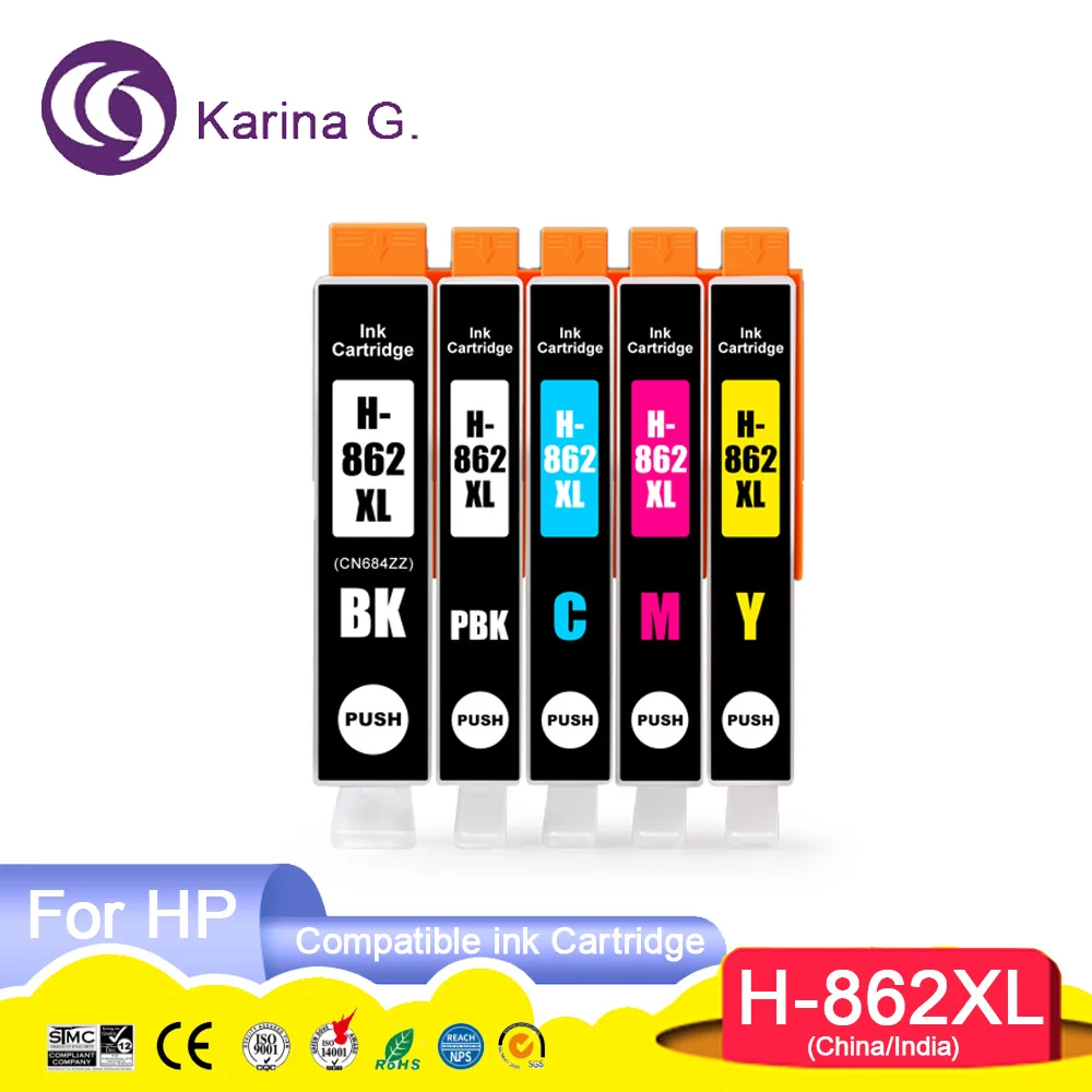 CN 862 XL 862XL Premium Compatible InkJet Ink Cartridge for 862 For 862XL for P