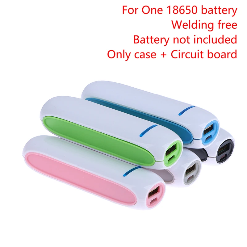 18650 배터리 충전기 상자, DIY 범용 5V USB 보조배터리 케이스 키트, 배터리 미포함 휴대폰용 DIY, 1PC