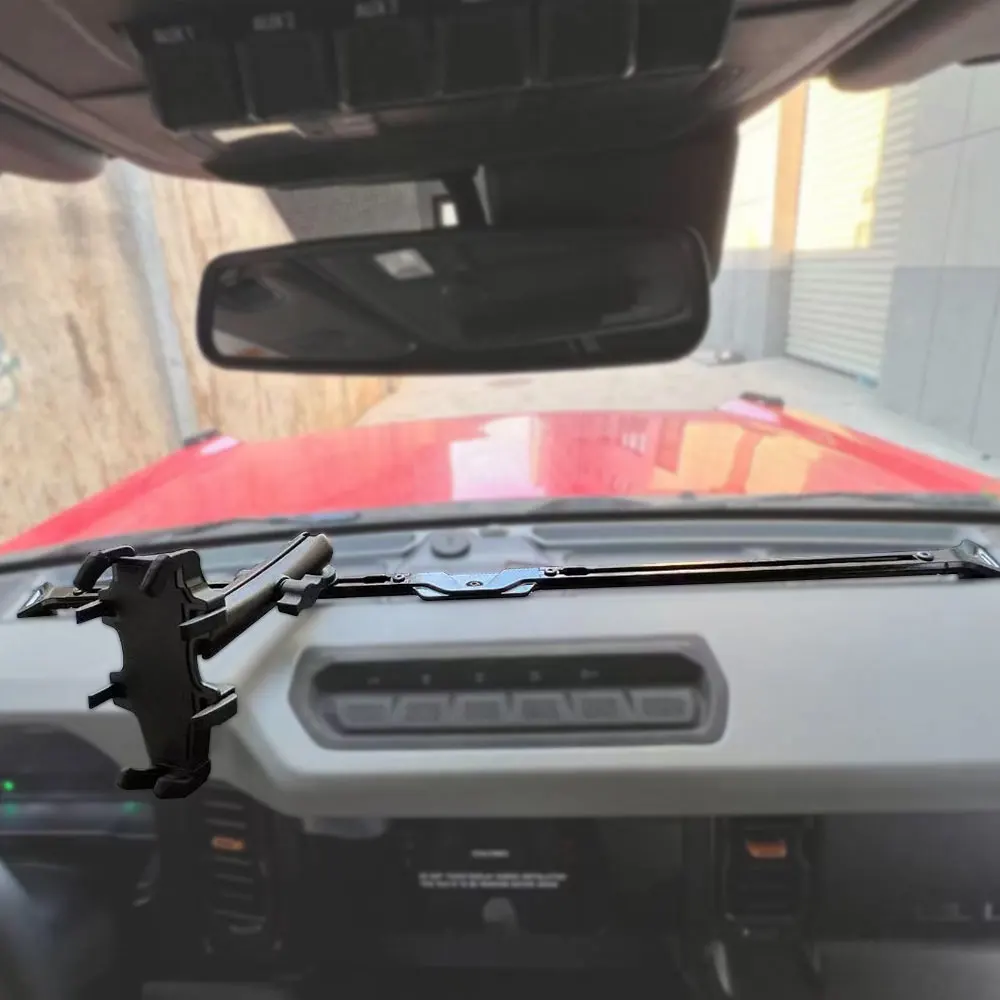Ford Bronco 2021 2022 자동차 액세서리 용 다기능 휴대 전화 확장 랙 홀더 GPS 스탠드 지원 브래킷로드
