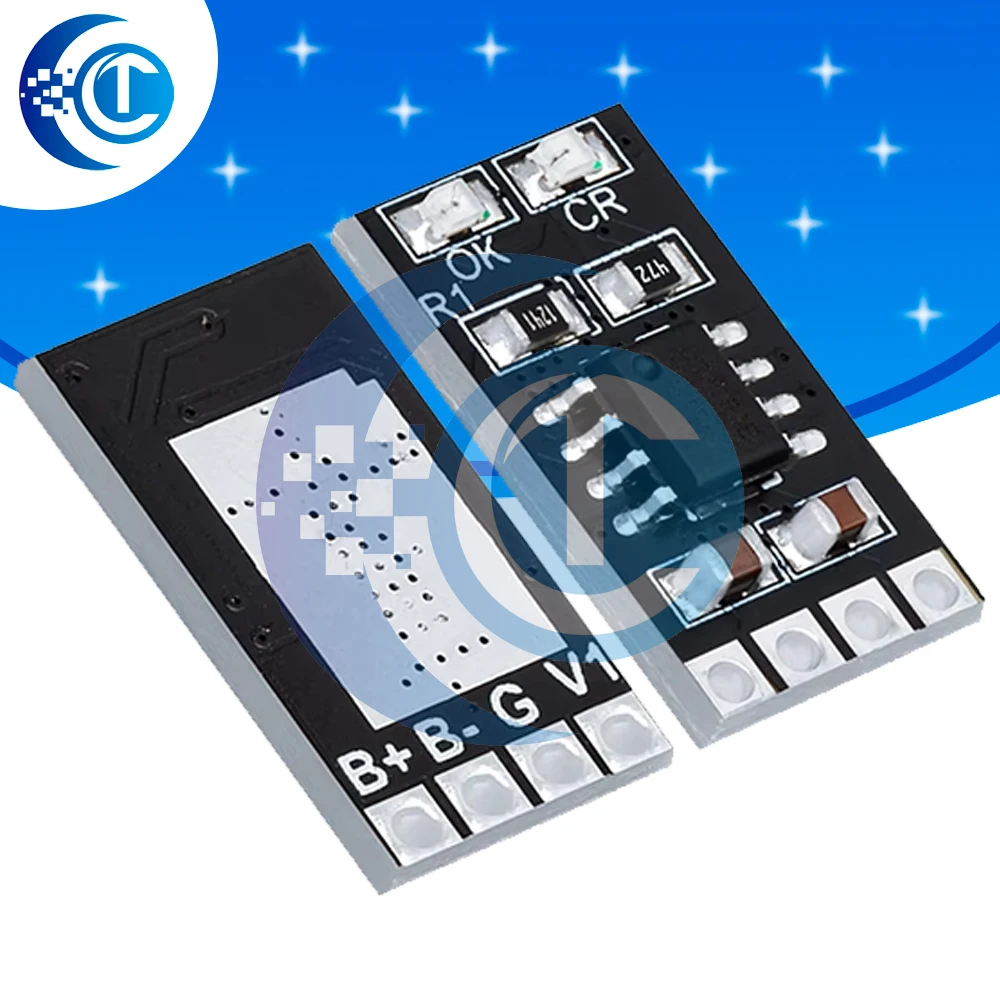 Spezielles 3,2-V-LiFePO4-Batterielademodul 3,6V 1A CV/CC mit Überspannungsschutz Automatisches Aufladen Low-Power-Schlafmodul