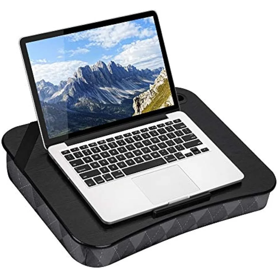 LapGear Designer Aqua Trellis Lap Desk with Phone Holder