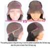 99J Burgundy 13x6 Colored HD Lace Front Wig Human Hair Wigs PrePlucked Premium Red Peruvian Straight Lace Frontal Human Hair Wig 6