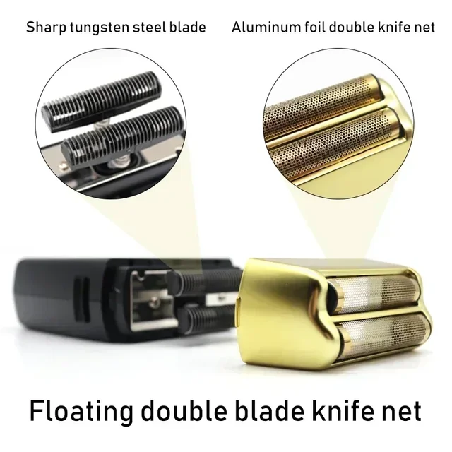 58850-61cb49.jpg New 11000 RPM 7W Pop Barbers P620 Professional Electric Men's Beard Trimmer Double Foil Shaver Electric Shaver USB Hair Clipper