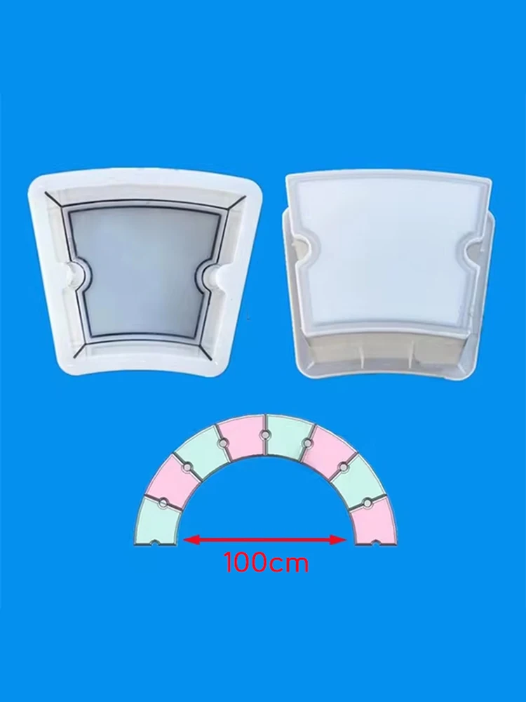 Concrete Circular Manhole Wall Block Mold, Tree Fence Inspection Well, Cement Plastic Mold, 70cm, 100cm, 120cm
