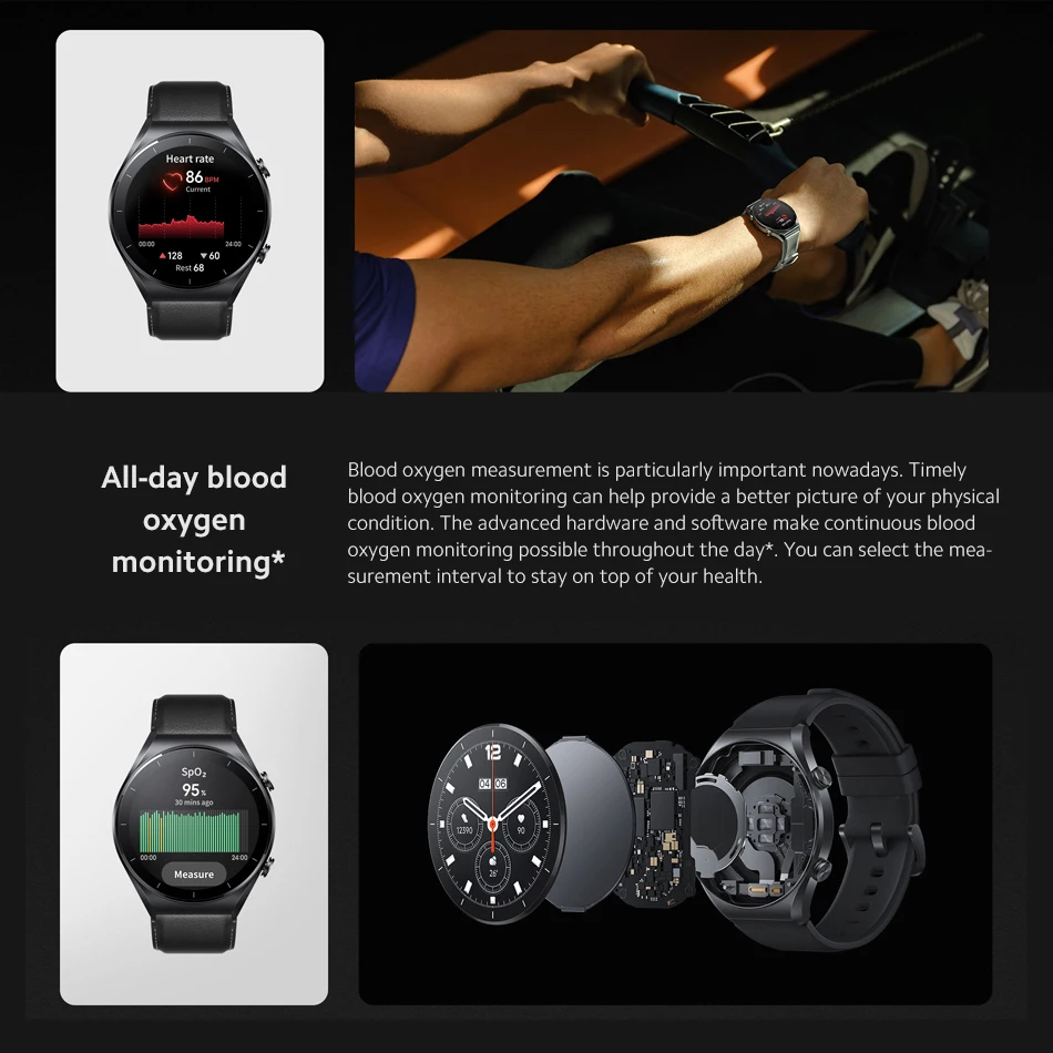 Global Version Xiaomi Mi Watch S1 GPS Smart Watch 1.43" AMOLED Sapphire Display SpO₂ monitoring Wireless Charging Mi Smartwatch