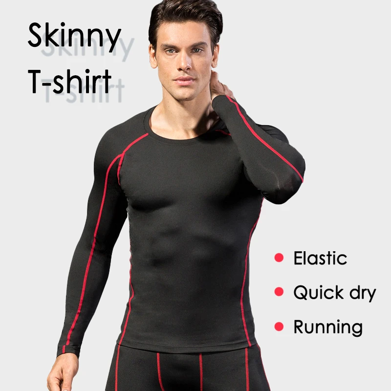 Camisetas de invierno para hombre, ropa interior ajustada 3D para correr, ropa deportiva de secado rápido, ropa térmica transpirable para Fitness, ropa elástica para marido| | AliExpress