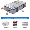 2PCS Household Bed Bottom Storage Box Collapsible Non-Woven Clothing Quilt Toy Blanket Storage Box Storage Bag 3