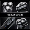 SEJOY Rechargeable Wet & Dry Use Electric Shaver Pop-up Hair Trimmer Rotary Shaving Machine Razor 3