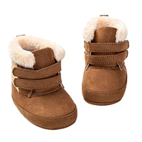 Baby Winter Snow Boots Girl Boys Shoes Fuzzy Plush High Top Boots Warm Baby Walking Shoes for Toddler Infant First Walkers 1