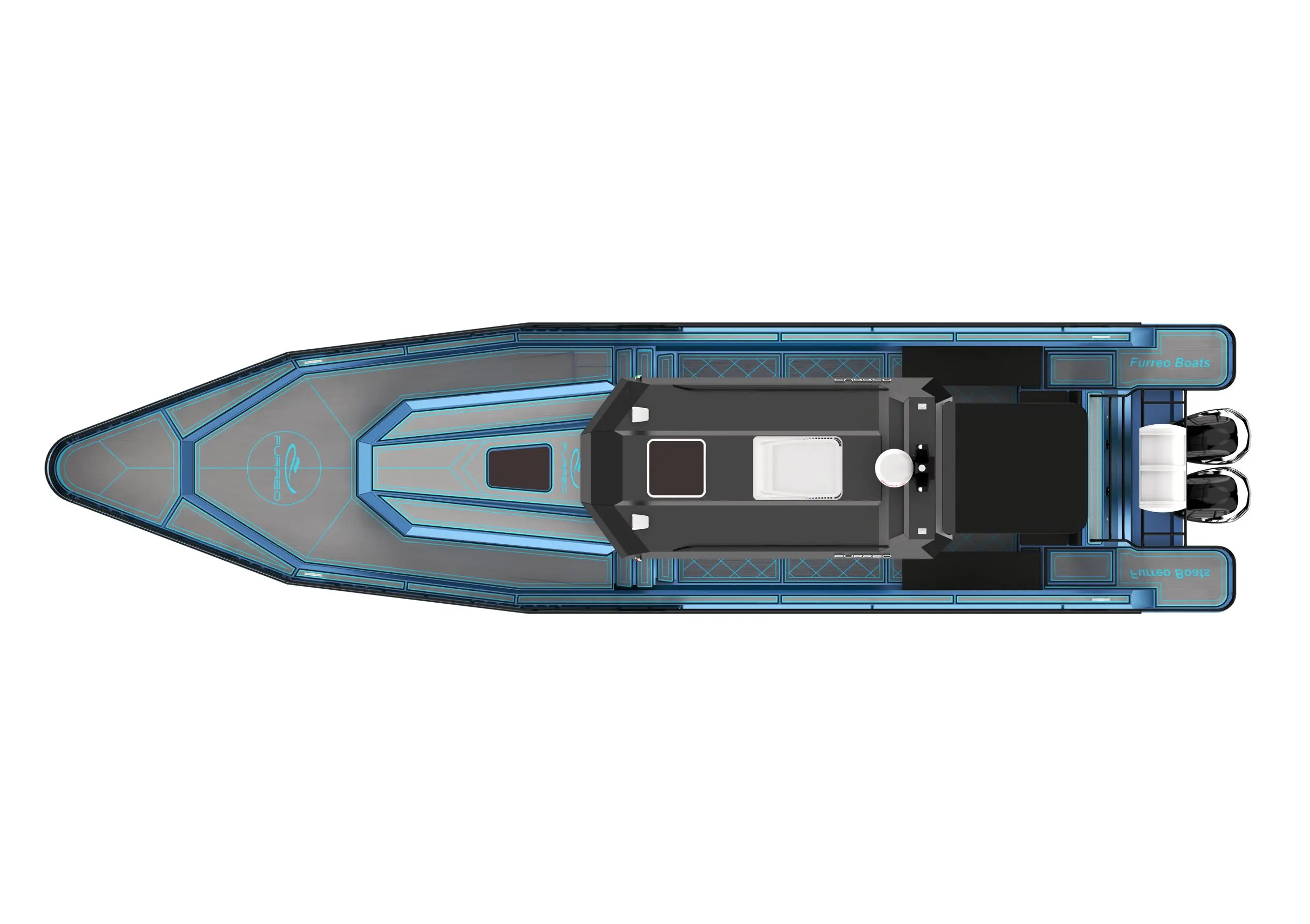 Luxury Yachts Have High Horsepower, High Quality and Safety FURREO FD135 13.5m Length Aluminum Alloy Fishing Yacht