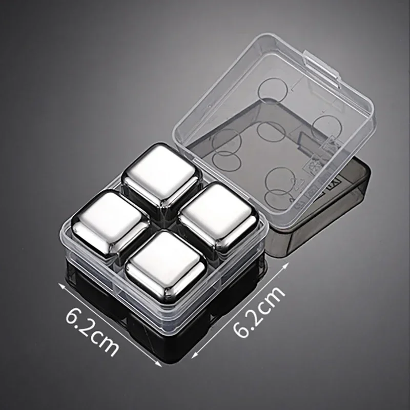 Reusable Whiskey Stones Stainless Steel Ice Cubes Quick-Freeze Wine Cooler Food Grade Metal Pellets Beer Cooler Bar Accessories image 31