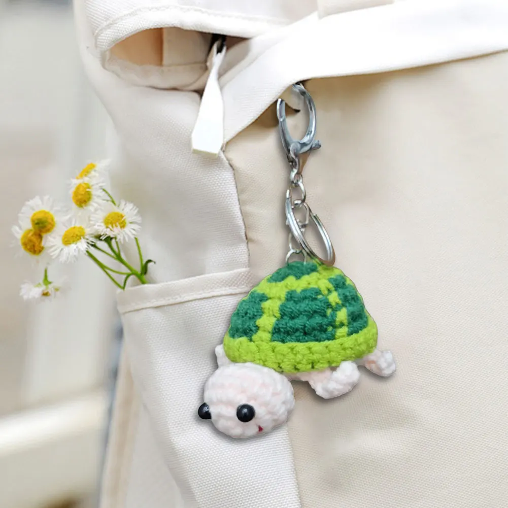 Mini Funny Positive Turtle Handmade Knitted Positive Turtle Doll Emotional Support Crochet Sea Turtles Christmas Gifts