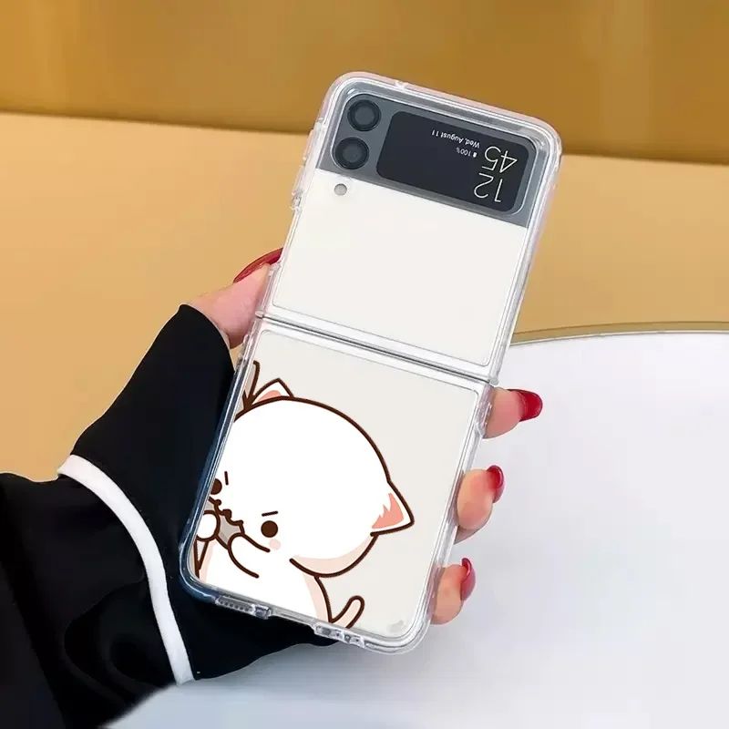 Funny Cat Couple Transparent Clear Phone Case Cover