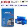 JF327 V1.5 OBD2 Diagnostic Tools Bluetooth 5.1 for IOS Android for Yamaha for Honda Car Motorcycle Fault Code Reader PK ELM327 1