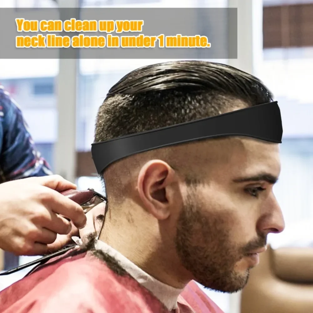 DIY Home Hair Trimming Haircuts Curved Headband Silicone Neckline Shaving Template Hair Cutting Guide Barber Hair Styling Tools 2