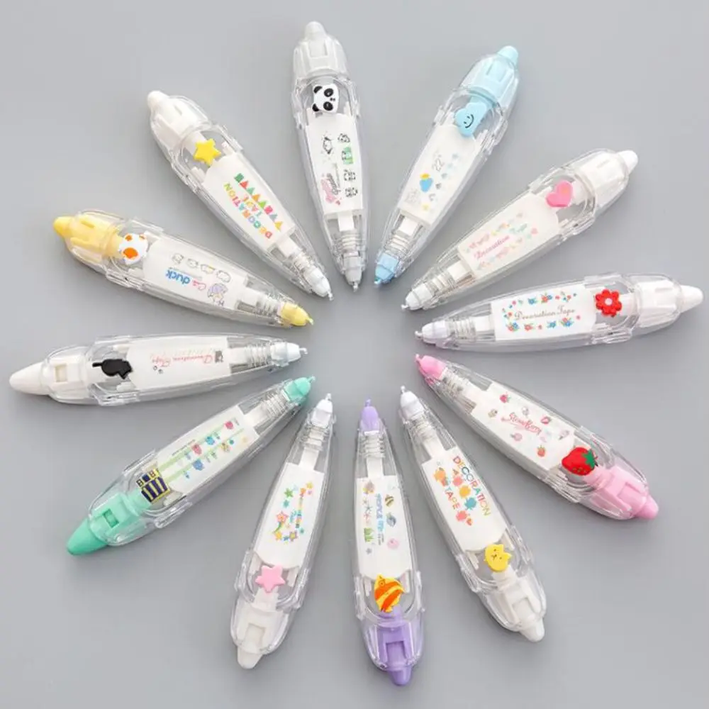 

Animals Fruits DIY Hand Account Scrapbook School Supply Press Type Student Stationery Correction Tape Decorative Tape