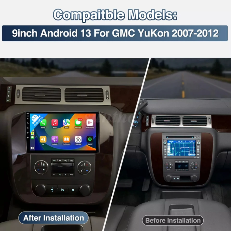 thumbnail image 2 of For Chevy Silverado GMC Sierra 2007-2014 Android 13 Carplay 8'' Car Radio Stereo 2 of 14