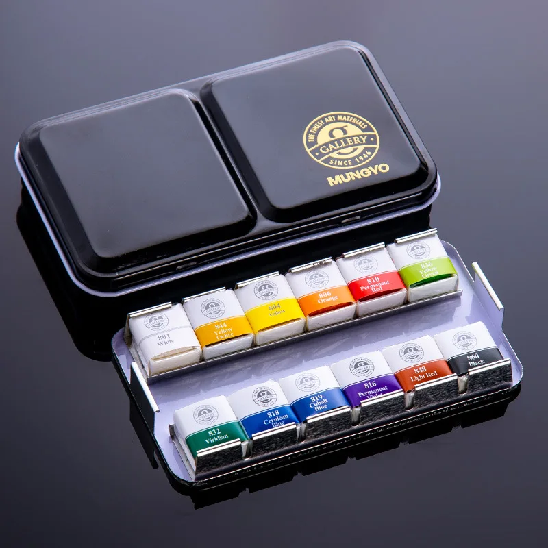 Watercolor Paint Sets Metal Box Oil Painting Pigment