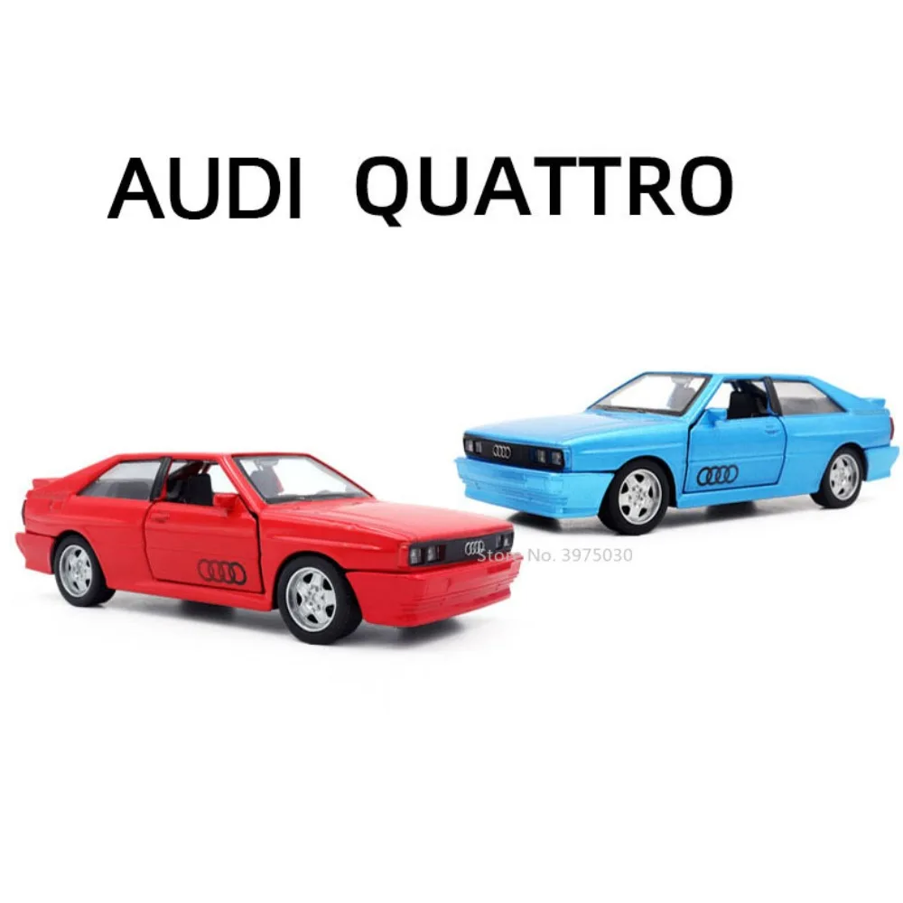 1:36 Audi Quattro 1980 Lega Vintage Car Toys Modello Alta Simulazione Metallo Pressofuso Veicolo Tirare Indietro Collezione Ragazzo Regalo Di Complean