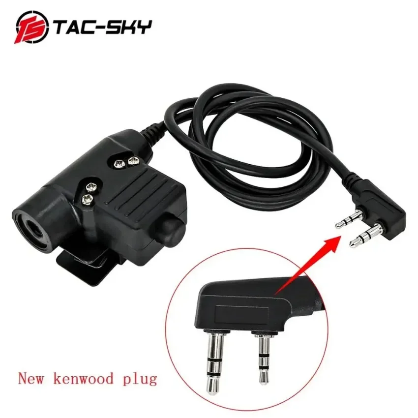 TS TAC-SKY Tactical Headset COMTAC III Hearing Protection Noise Cancelling Pick-up Shooting Headset + ARC Stand + U94 PTT