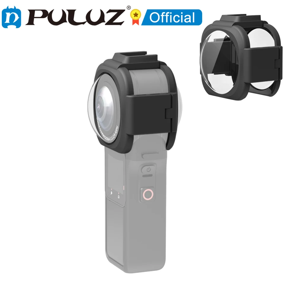 Puluz-lens Guard Capa Protetora para Insta360 One rs 360 Edition Lens Guards Cap Acessórios para Câmera Panorâmica