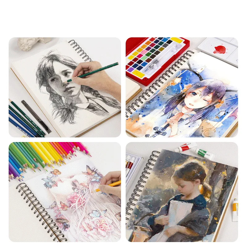 Deli Painting Paper 4k/8k Gouache Paper Artist Student Drawing Painting  Sketching Paper Colorful Lead Painting Painting Supplies - Sketchbooks -  AliExpress