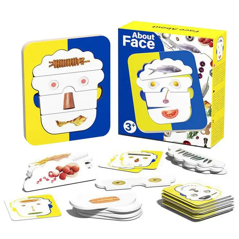 

Face Changing Puzzle Customized Educational Wooden Puzzle Toys For Toddlers Creative Early Learning Gifts For Boy