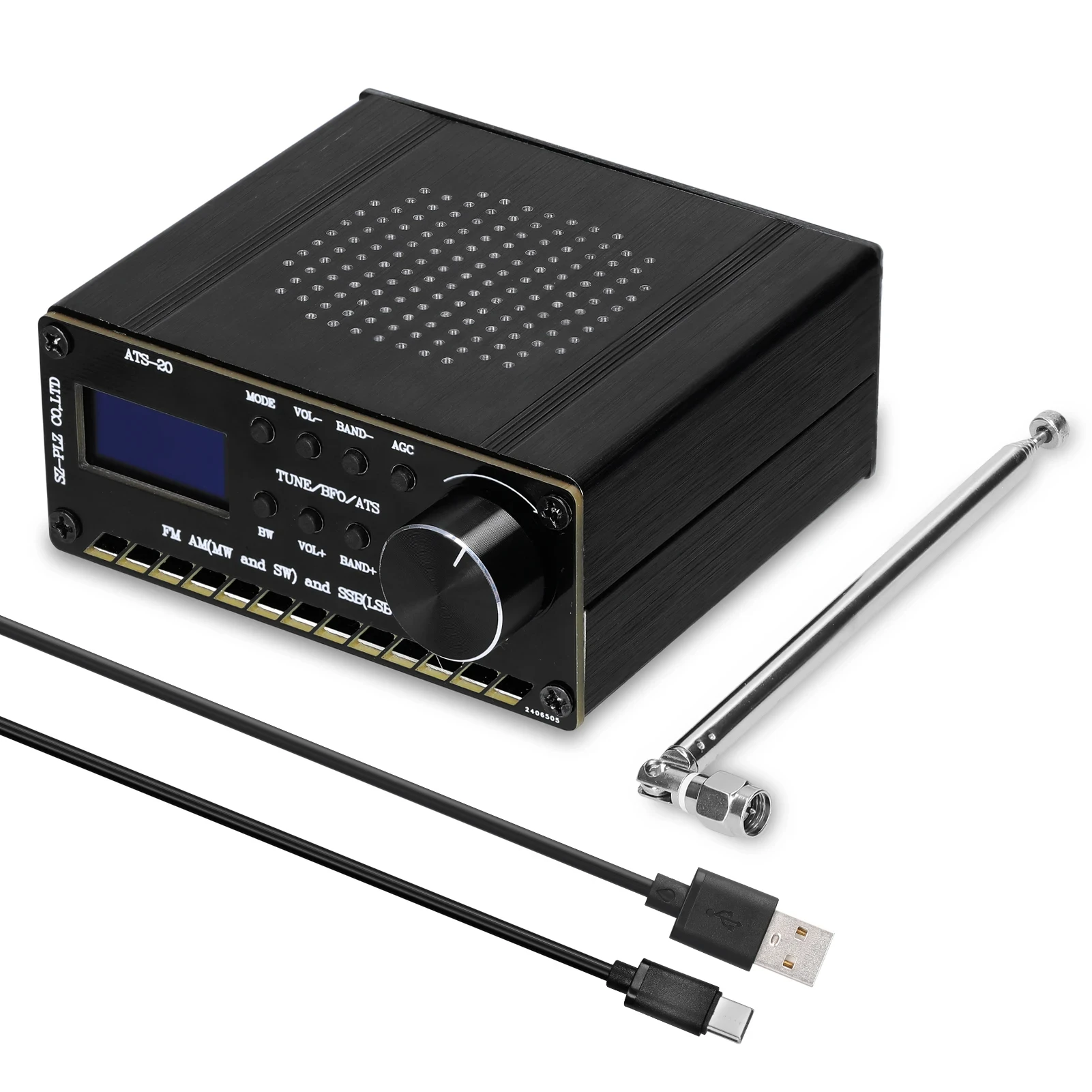 ATS-20 SI4735 Full Waveband Radio Receiver FM AM (MW & SW) SSB (LSB & USB) Covering Commercial Amateur Radio Bands 4