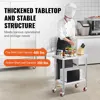 VEVOR Stainless Steel Work Table 700 LBS Load Capacity with 4 Wheels Heavy Duty Food Prep Worktable 3